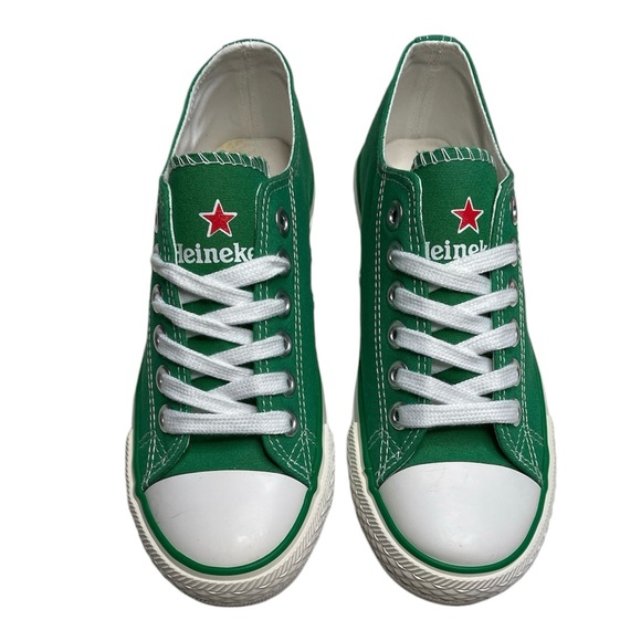 Heineken Shoes - Heineken Green Canvas Low Top Sneaker Size 7.5